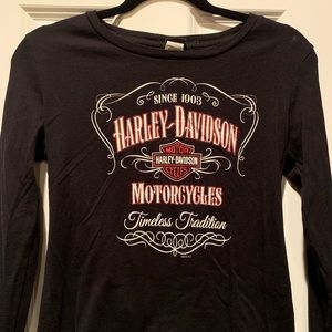 Gently worn Harley Davidson long sleeve T-shirt
